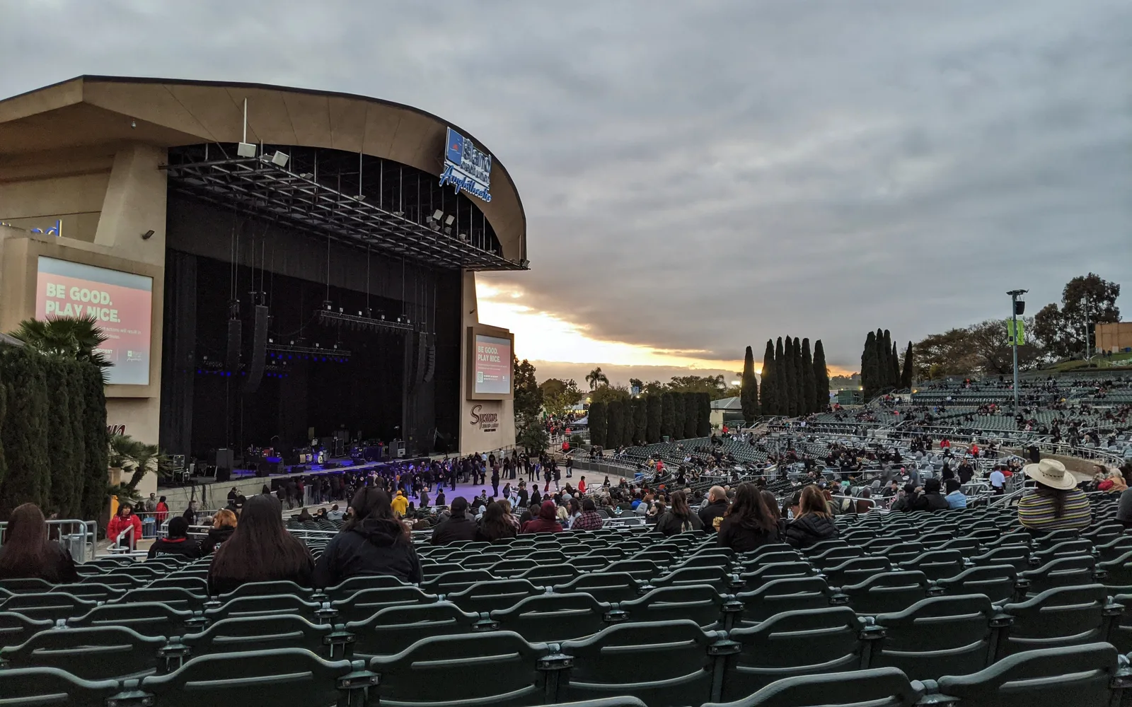 North Island Credit Union Amphitheatre exterior, an outdoor concert and events venue